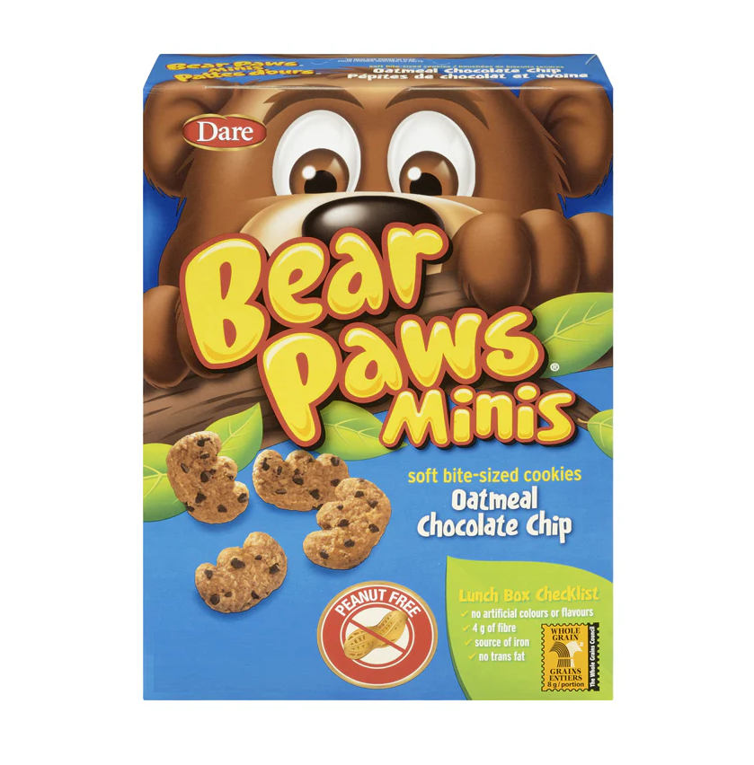 Bear Mini Paws Dare 80x35g Chocolate Chips
