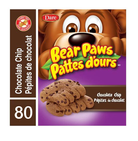 Bear Mini Paws Dare 80x35g Chocolate Chips