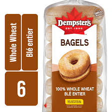 Bagel Dempster's 6x85g Whole Wheat