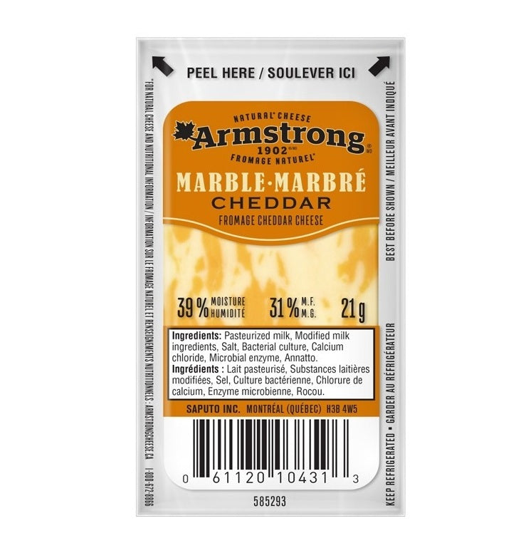 Cheese Snack Armstrong 96x21g Marble Cheddar