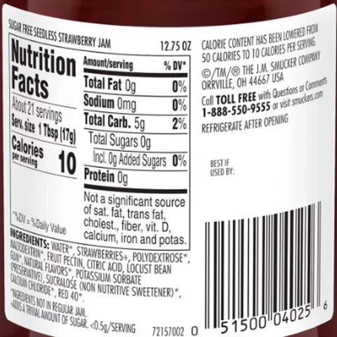 Jam Smucker's 200x10ml Strawberry