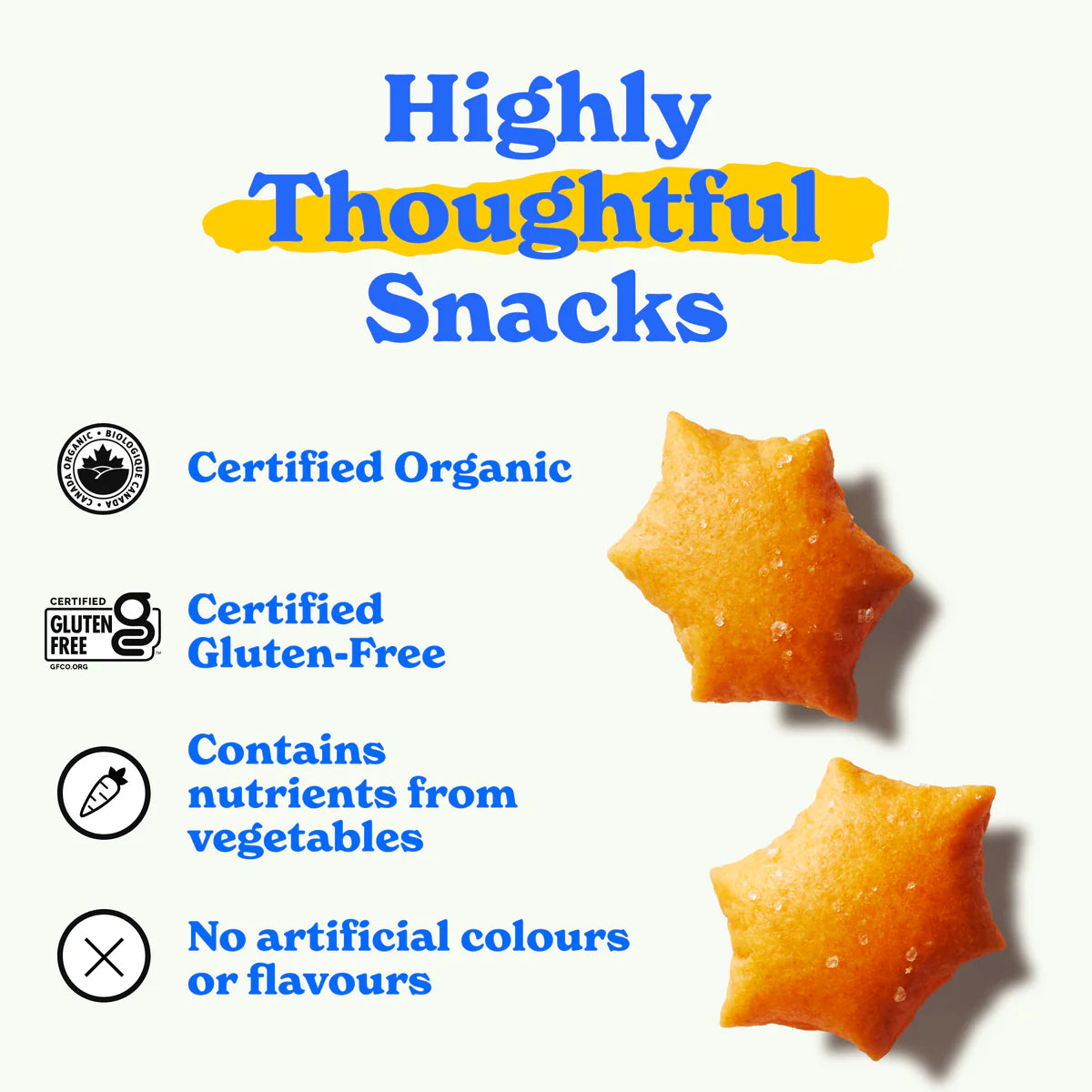 Cracker Puffed Stars Made Good 100x20g Cheddar