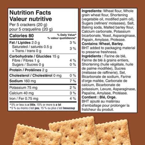 Premium Plus 12x481g Bulk Whole Wheat Crackers
