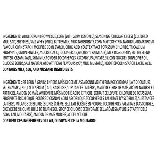 Rice Cake 168x9g White Cheddar