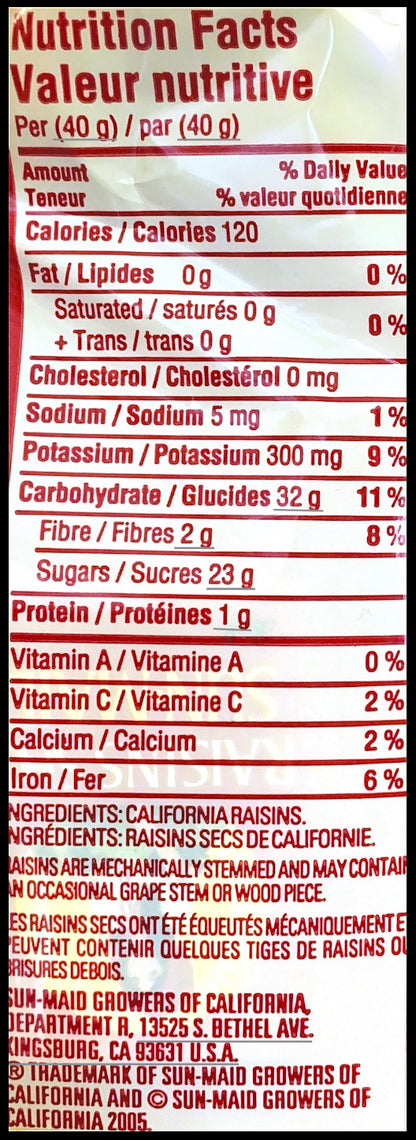 Raisins Sunmaid 168x14g Original