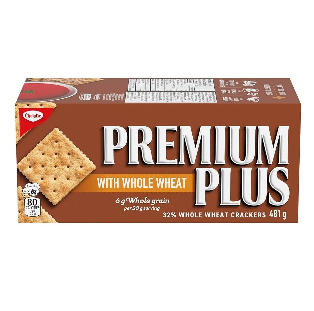 Premium Plus 12x481g Bulk Whole Wheat Crackers