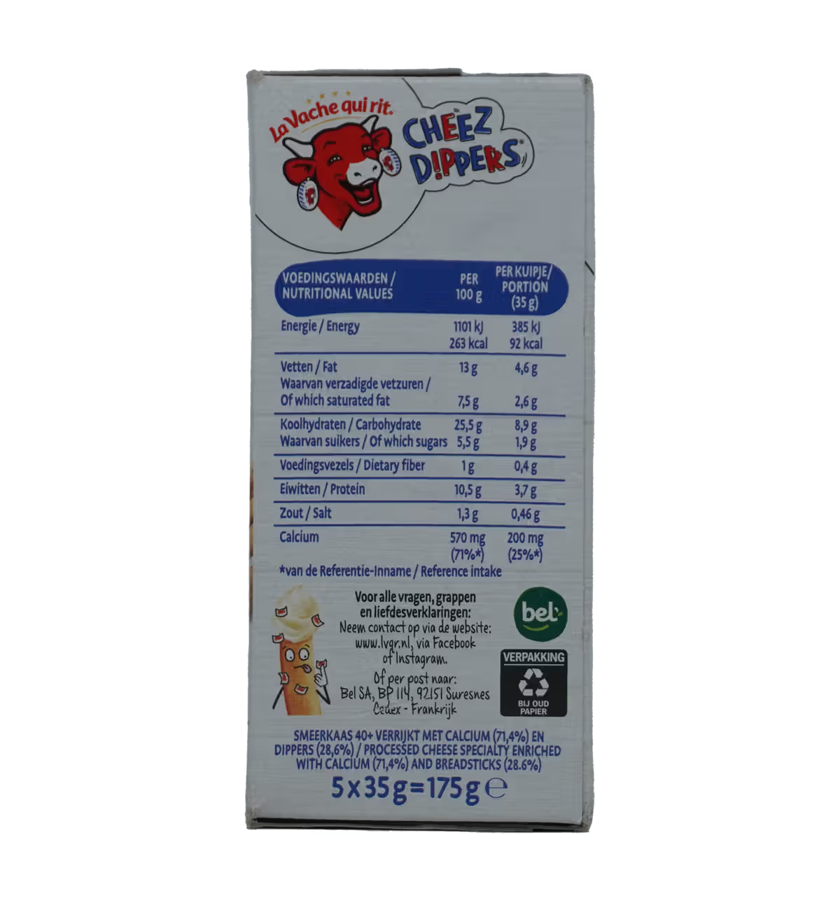 Cheese Laughing Cow DIPPERS 20x35g Cheese & Sticks