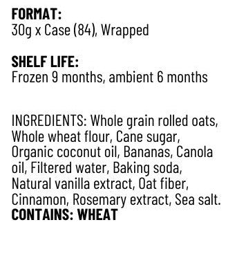 Biscuit Oatmeal SFTE 84x30g Banana Crisp