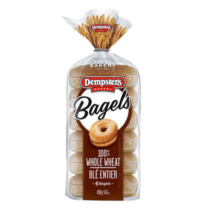 Bagel Dempster's  6x85g Whole Wheat