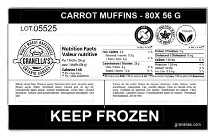 Muffin Granella's 80x56g Carrot