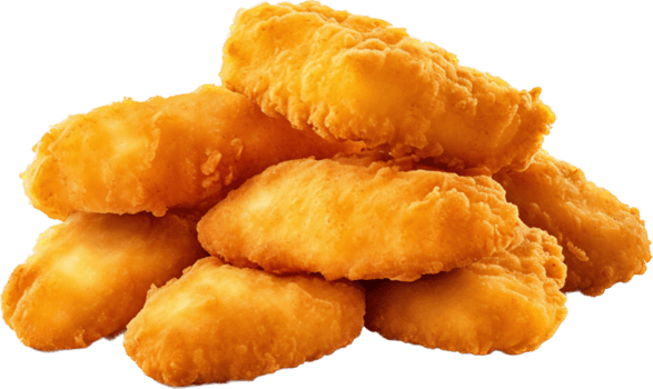 Chicken Nuggets 2x2kg Breaded (raw & frozen)