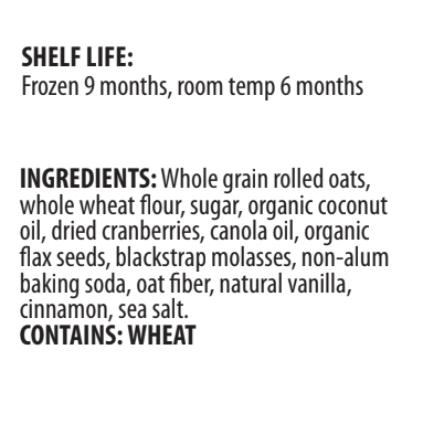 Biscuit Oatmeal SFTE 84x30g Cranberry Crisp
