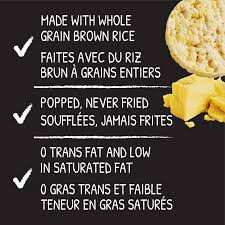 Rice Cake 168x9g White Cheddar