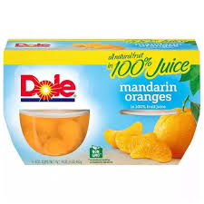 Fruit Bowl Dole 36x107ml Mandarin Orange