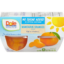 Fruit Bowl Dole 36x107ml Mandarin Orange