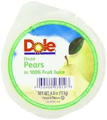 Fruit Bowl Dole 36x107ml Pear