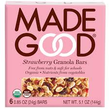 Granola Bar Made Good 63x24g Strawberry