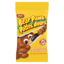 Bear Paws Dare 72x40g Banana Bread