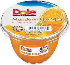 Fruit Bowl Dole 36x107ml Mandarin Orange