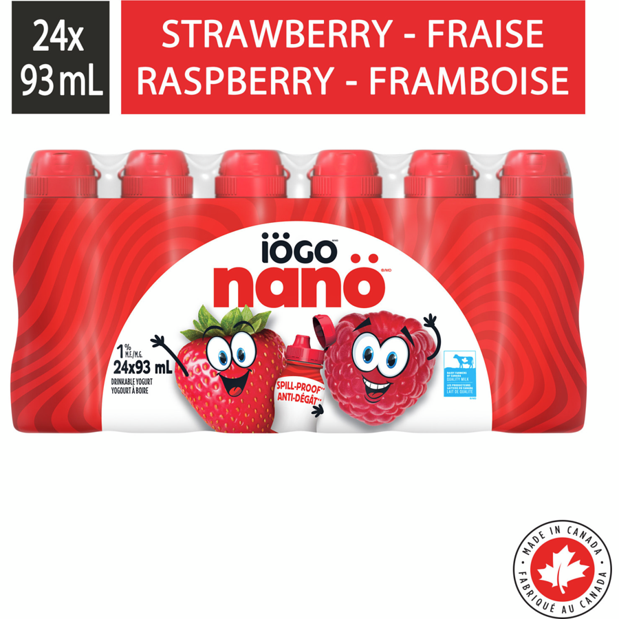 Yogurt Drinkable Iogo 24x93ml Assorted
