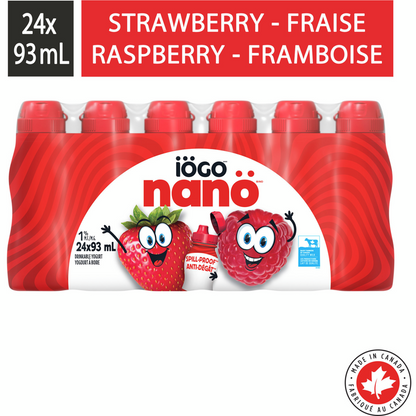 Yogurt Drinkable Iogo 24x93ml Assorted