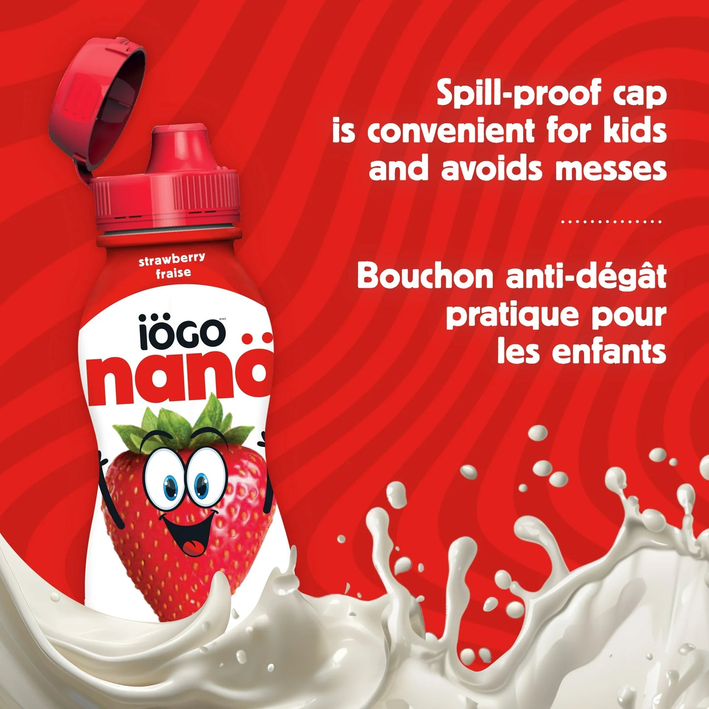 Yogurt Drinkable Iogo 24x93ml Assorted