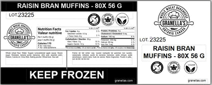 Muffin Granella's 80x56g Raisin Bran