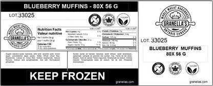 Muffin Granella's 80x56g Blueberry