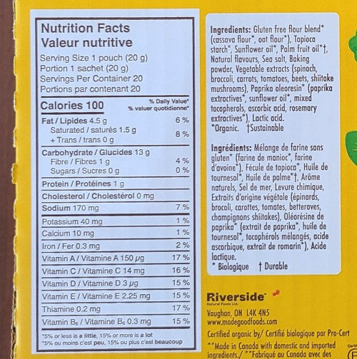 Cracker Puffed Stars Made Good 100x20g Cheddar