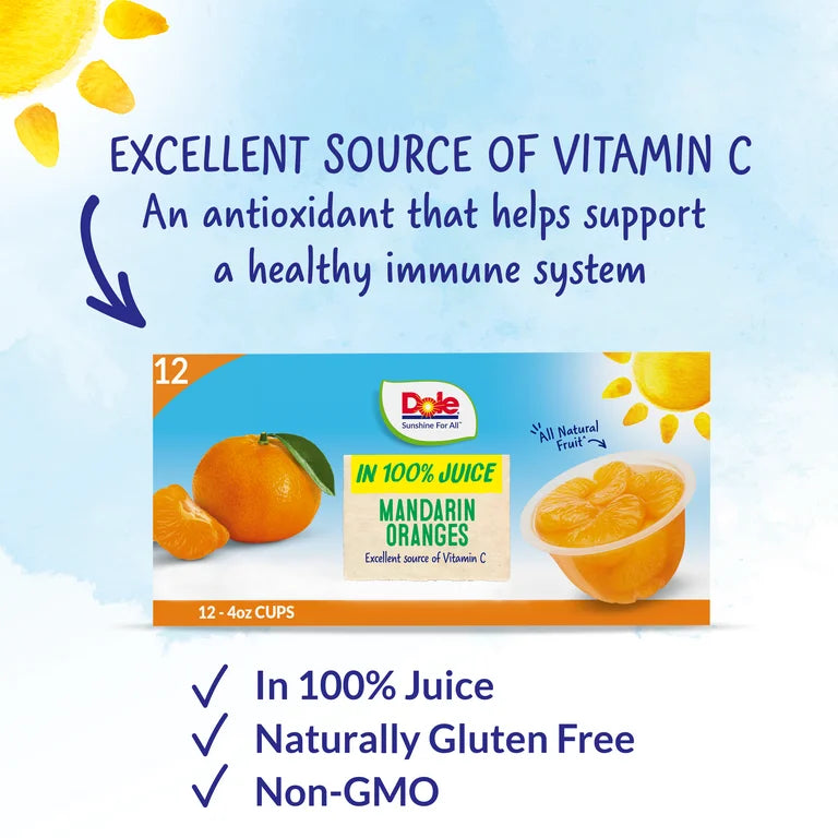 Fruit Bowl Dole 36x107ml Mandarines