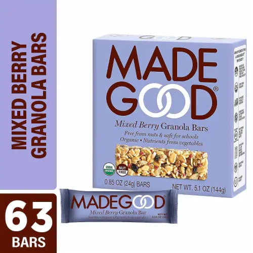 Granola Bar Made Good 63x24g Mixed Berry