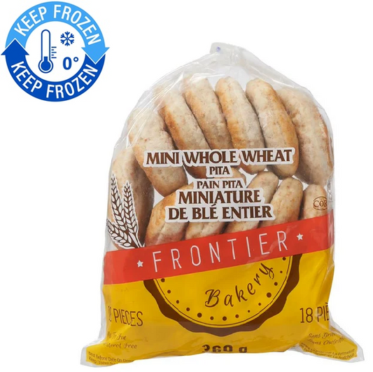 Bread Mini Pita 360x20g Whole Wheat