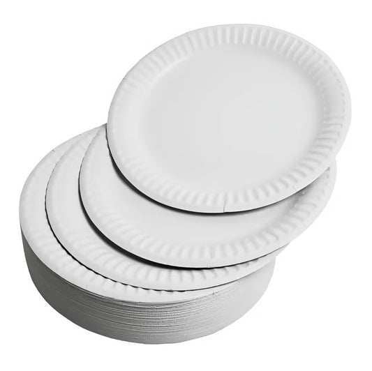 Paper Plate White 1200sX9" Compostable