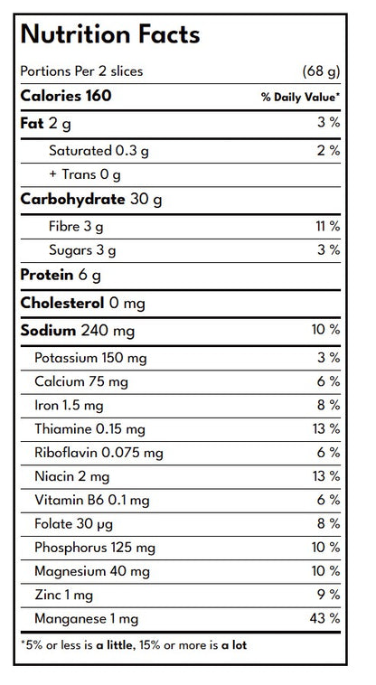 Bread Sandwich Dempter's 675g Whole Wheat