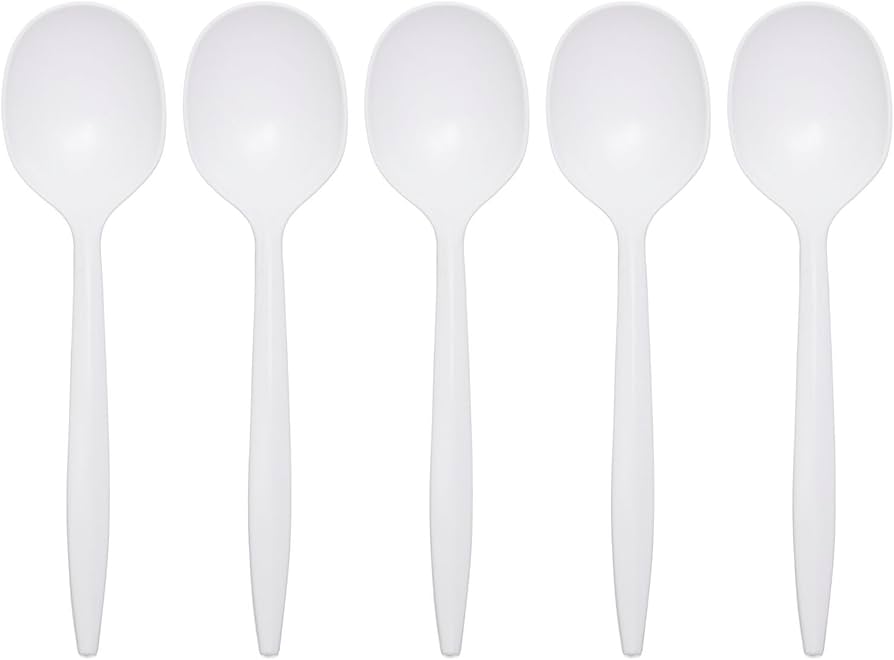 Plastic Soup Spoon 1000s Recycable